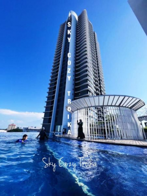 SKY COZY TROIKA RESIDENCE, 1 BEDROOM 4-6 PAX, 2 BEDROOMS 6-8 PAX, POOL VEW, SKY & CITY VIEW, Free Parking, Pool, Unlimited Wifi & Netflix